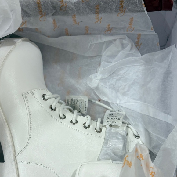 Forever 21 White Combat Boots - Picture 5 of 8